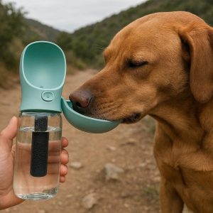 10 Large Capacity Pet Travel Water Bottle Leak Proof Dog Drinking Dispenser with Carbon Filter for Clean Water During Hiking Trips