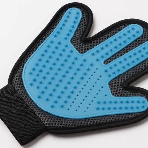 21 Washable Pet Hair Remover Glove for Daily Grooming Gentle Silicone Deshedding Mitt for Puppies and Kittens with Breathable Mesh Back