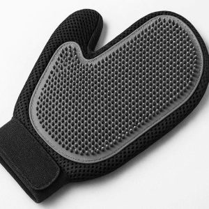 24 Professional Grade Pet Shedding Glove for Large Dogs and Cats Effective Fur Removal Mitt with High Density Silicone Bristle Design